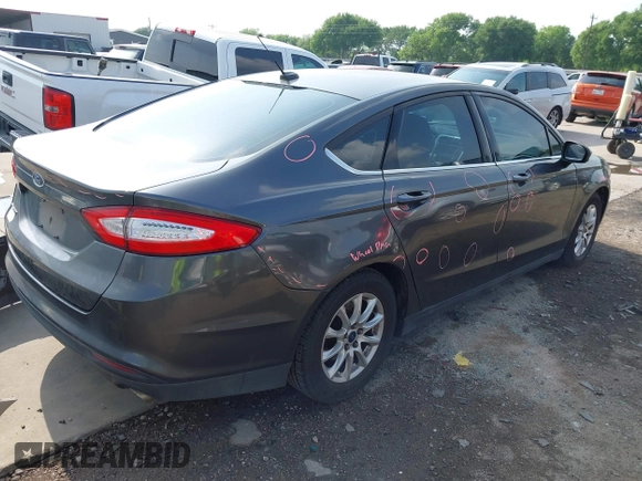 2016 Ford Fusion S with VIN 3FA6P0G7XGR351474, listed as a IAAI auction lot 41947455 with 135,697 mi miles. Bid and sale history available at carsss.com. Image 4.