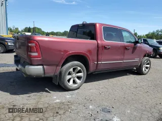 2022 Ram 1500 Limited with VIN 1C6SRFHM8NN192388, listed as a Copart auction lot 55816105 with 22,971 mi miles and Salvage title. Bid and sale history available at DreamBid. Image 3.