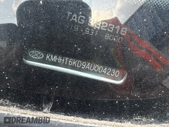 2010 Hyundai Genesis Coupe Premium with VIN KMHHT6KD9AU004230, listed as a Copart auction lot 56286055 with 199,511 mi miles and Salvage title. Bid and sale history available at DreamBid. Image 12.
