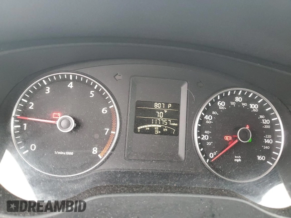 2013 Volkswagen Jetta SE z VIN 3VWDP7AJ8DM377432, wystawiony jako Copart lot #60154025 z przebiegiem 117 757 mil mil oraz Szkoda całkowita • Salvage title. Historia ofert i sprzedaży dostępna na DreamBid. Obrazek 9.