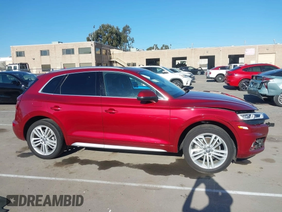 2018 Audi Q5 Prestige with VIN WA1CNBFY7J2133023, listed as a IAAI auction lot 41687379 with 55,646 mi miles and . Bid and sale history available at DreamBid. Image 13.