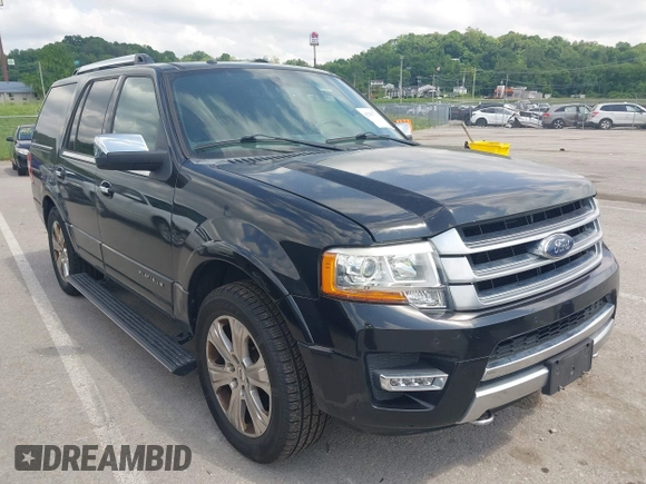 2015 Ford Expedition Platinum with VIN 1FMJU1MT5FEF12993, listed as a IAAI auction lot 42307733 with 135,511 mi miles and . Bid and sale history available at DreamBid. Image 1.