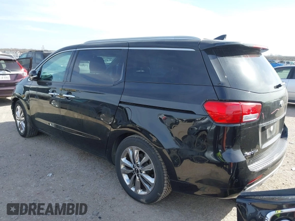 2015 Kia Sedona SX-L with VIN KNDME5C10F6033882, listed as a IAAI auction lot 41808805 with 81,936 mi miles and . Bid and sale history available at DreamBid. Image 3.