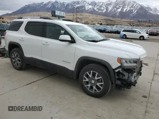 2023 GMC Acadia SLT with VIN 1GKKNUL45PZ116417, listed as a Copart auction lot 47419635 with 44,183 mi miles and Salvage Title. Bid and sale history available at DreamBid. Image 4.