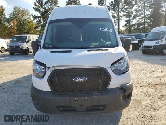 2021 Ford Transit Cargo with VIN 1FTBW3X83MKA40734, listed as a Copart auction lot 77427214 with Not Provided miles and Salvage Title. Bid and sale history available at carsss.com. Image 5.