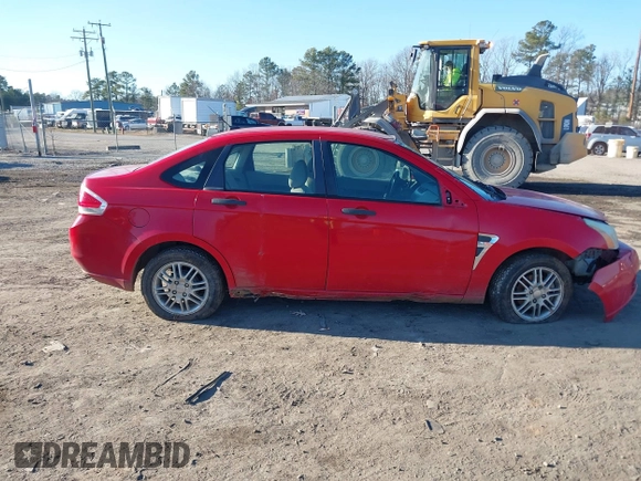 2008 Ford Focus SE with VIN 1FAHP35N18W272267, listed as a IAAI auction lot 41003854 with 239,062 mi miles. Bid and sale history available at carsss.com. Image 13.