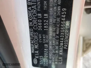 2016 Kia Rio LX with VIN KNADM4A3XG6664459, listed as a Copart auction lot 46936295 with 76,710 mi miles and Salvage Title. Bid and sale history available at carsss.com. Image 14.