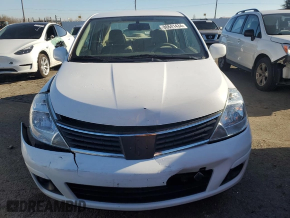 2008 Nissan Versa 1.8 S with VIN 3N1BC11EX8L464205, listed as a Copart auction lot 86641434 with 29,770 mi miles and Salvage Title. Bid and sale history available at carsss.com. Image 5.
