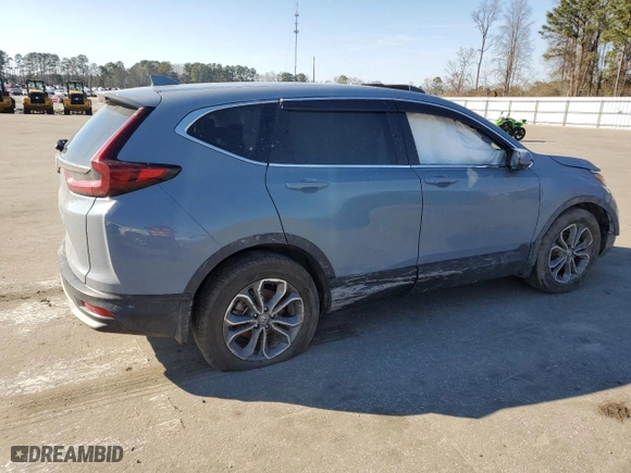 2022 Honda CR-V EX-L with VIN 7FARW1H83NE011741, listed as a Copart auction lot 47458685 with 47,179 mi miles and Salvage Title. Bid and sale history available at carsss.com. Image 3.