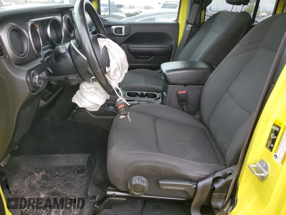 2022 Jeep Wrangler Unlimited High Tide with VIN 1C4HJXDG0NW204141, listed as a Copart auction lot 77570924 with 58,114 mi miles and Salvage Title. Bid and sale history available at DreamBid. Image 7.