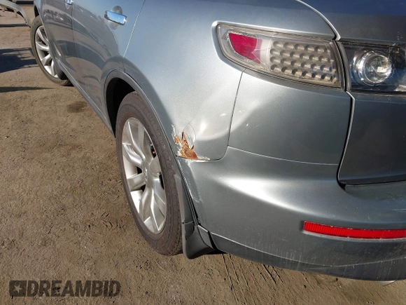 2008 Infiniti FX z VIN JNRAS08UX8X102771, wystawiony jako IAAI lot #42229134 z przebiegiem 168 397 mil mil oraz . Historia ofert i sprzedaży dostępna na DreamBid. Obrazek 6.
