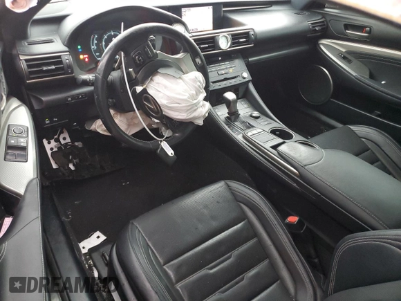 2015 Lexus RC 350 F Sport with VIN JTHHE5BC0F5002916, listed as a Copart auction lot 56970845 with 171,349 mi miles and Salvage title. Bid and sale history available at DreamBid. Image 8.