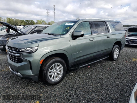 2023 Chevrolet Suburban LT with VIN 1GNSCCKD2PR195582, listed as a Copart auction lot 84453924 with 46,695 mi miles and Salvage title. Bid and sale history available at DreamBid. Image 1.
