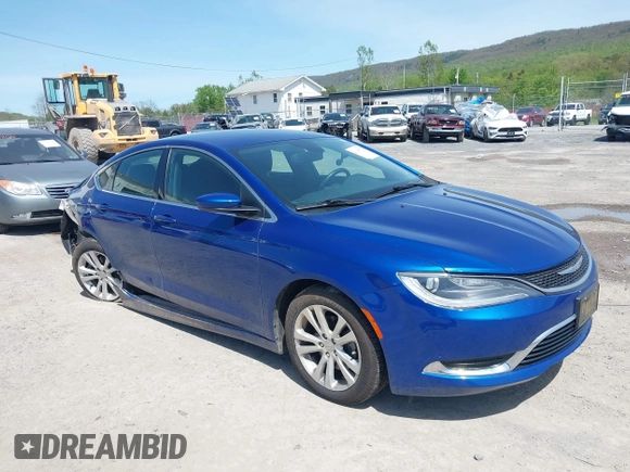 2015 Chrysler 200 Limited with VIN 1C3CCCAB6FN527952, listed as a IAAI auction lot 42165572 with 60,335 mi miles and . Bid and sale history available at DreamBid. Image 1.