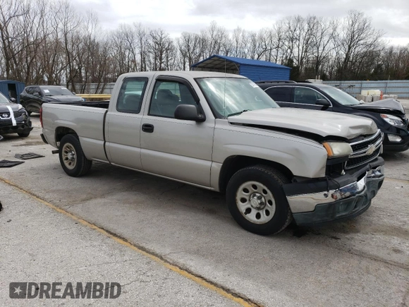 2006 Chevrolet Silverado 1500 Work Truck with VIN 1GCEC19X16Z242674, listed as a Copart auction lot 50414035 with 307,275 mi miles and Salvage Title. Bid and sale history available at carsss.com. Image 4.