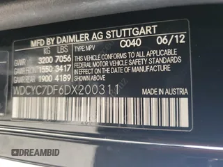 2013 Mercedes-Benz G-Class AMG G 63 with VIN WDCYC7DF6DX200311, listed as a Copart auction lot 87417974 with 113,466 mi miles and Salvage Title. Bid and sale history available at carsss.com. Image 13.