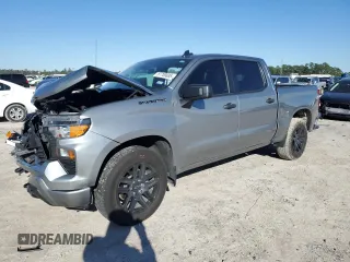 2024 Chevrolet Silverado 1500 Custom with VIN 1GCPABEK2RZ102085, listed as a Copart auction lot 87700835 with 31,311 mi miles and Salvage Title. Bid and sale history available at DreamBid. Image 1.