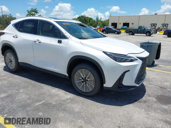 2025 Lexus NX 250 Premium with VIN 2T2GDCAZ5SC025045, listed as a IAAI auction lot 42577944 with Not provided miles and . Bid and sale history available at DreamBid. Image 1.