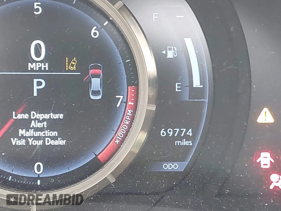2020 Lexus IS 350 F Sport with VIN JTHGZ1E20L5017911, listed as a IAAI auction lot 42083567 with 69,774 mi miles and . Bid and sale history available at DreamBid. Image 16.