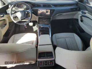 2021 Audi e-tron Premium Plus with VIN WA1LAAGE6MB001790, listed as a Copart auction lot 80484104 with 38,455 mi miles and Salvage title. Bid and sale history available at DreamBid. Image 8.