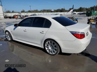 2008 BMW 5 Series 550i with VIN WBANW53588CT54834, listed as a Copart auction lot 46326725 with 182,990 mi miles and Salvage Title. Bid and sale history available at carsss.com. Image 2.
