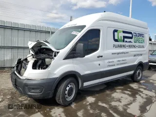 2020 Ford Transit Cargo with VIN 1FTBR1XG9LKB78778, listed as a Copart auction lot 46772515 with 64,396 mi miles and Salvage Title. Bid and sale history available at DreamBid. Image 1.
