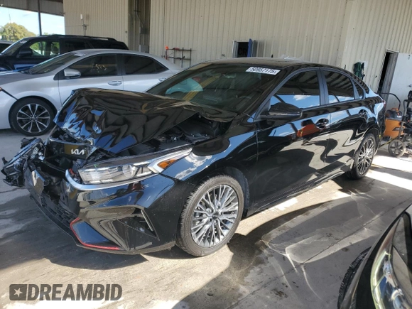 2024 Kia Forte GT-Line with VIN 3KPF54AD1RE770524, listed as a Copart auction lot 50957175 with 4,574 mi miles and Salvage Title. Bid and sale history available at carsss.com. Image 1.