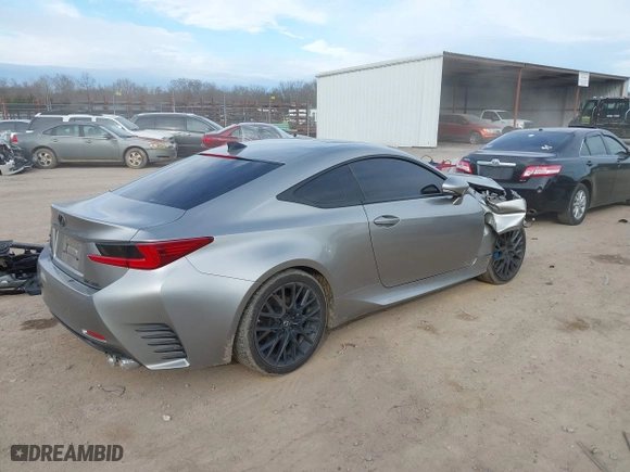 2017 Lexus RC with VIN JTHHE5BC3H5016957, listed as a IAAI auction lot 41190649 with 71,401 mi miles. Bid and sale history available at carsss.com. Image 4.