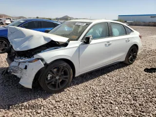 2025 Honda Civic Si with VIN 2HGFE1E52SH475185, listed as a Copart auction lot 46912485 with 117 mi miles and Salvage Title. Bid and sale history available at DreamBid. Image 1.