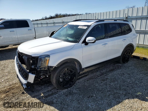 2024 Kia Telluride SX X-Line with VIN 5XYP5DGC1RG528869, listed as a Copart auction lot 46706075 with 13,779 mi miles and Salvage Title. Bid and sale history available at carsss.com. Image 1.