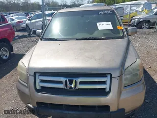 2006 Honda Pilot EX-L with RES with VIN 2HKYF186X6H542279, listed as a IAAI auction lot 41841540 with 1 mi miles. Bid and sale history available at carsss.com. Image 6.