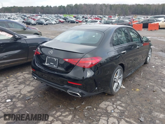 2024 Mercedes-Benz C 300 with VIN W1KAF4GB2RR208526, listed as a IAAI auction lot 41544425 with 3,254 mi miles and . Bid and sale history available at DreamBid. Image 4.