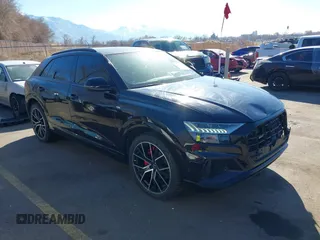 2019 Audi Q8 Prestige with VIN WA1FVAF1XKD031795, listed as a IAAI auction lot 41516515 with 54,407 mi miles. Bid and sale history available at carsss.com. Image 1.
