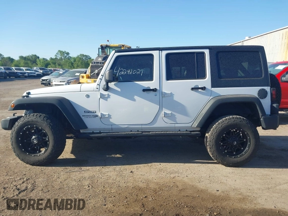 2018 Jeep Wrangler Unlimited Sport S with VIN 1C4HJWDG8JL928813, listed as a IAAI auction lot 42281021 with 71,001 mi miles and . Bid and sale history available at DreamBid. Image 15.