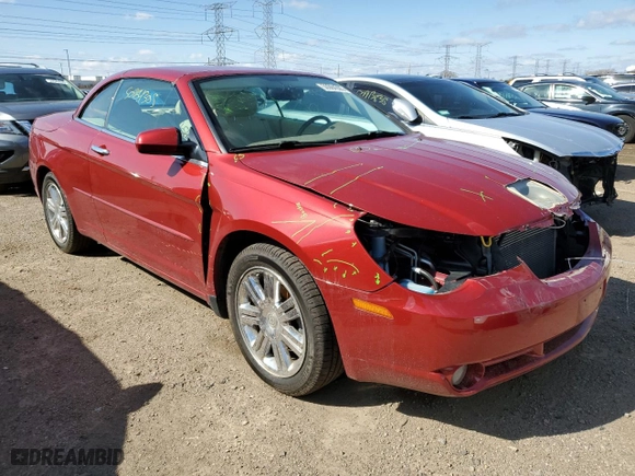 2008 Chrysler Sebring Limited with VIN 1C3LC65M08N150261, listed as a Copart auction lot 50984305 with 41,926 mi miles and Salvage Title. Bid and sale history available at carsss.com. Image 4.