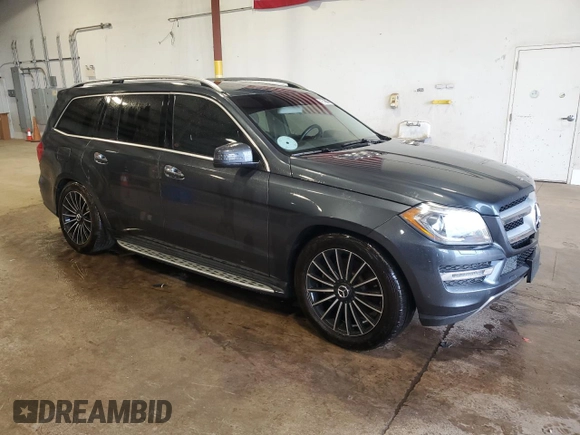 2014 Mercedes-Benz GL 450 with VIN 4JGDF7CE9EA275640, listed as a Copart auction lot 58051745 with 116,584 mi miles and Clean title. Bid and sale history available at DreamBid. Image 4.