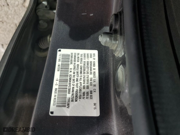 2015 Honda CR-V LX with VIN 3CZRM3H3XFG708959, listed as a Copart auction lot 47263755 with 100,082 mi miles and Salvage Title. Bid and sale history available at carsss.com. Image 15.