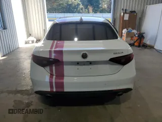 2021 Alfa Romeo Giulia with VIN ZARFAMANXM7645928, listed as a Copart auction lot 83039704 with 36,020 mi miles and Salvage title. Bid and sale history available at DreamBid. Image 6.