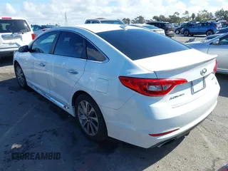 2016 Hyundai Sonata Sport with VIN 5NPE34AFXGH411507, listed as a IAAI auction lot 41592868 with 96,627 mi miles and . Bid and sale history available at DreamBid. Image 3.
