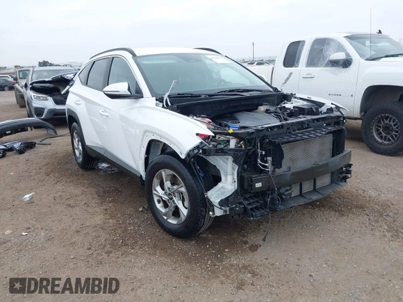 2023 Hyundai Tucson SEL z VIN 5NMJBCAE5PH188678, wystawiony jako IAAI lot #42356576 z przebiegiem 19 387 mil mil oraz . Historia ofert i sprzedaży dostępna na DreamBid. Obrazek 1.
