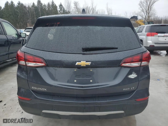 2022 Chevrolet Equinox LT with VIN 3GNAXUEV1NS162500, listed as a Copart auction lot 46407115 with 0 mi miles and Salvage Title. Bid and sale history available at carsss.com. Image 6.