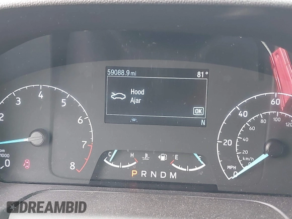 2021 Ford Transit Cargo with VIN 1FTBR1Y84MKA41093, listed as a IAAI auction lot 41799933 with 59,088 mi miles and . Bid and sale history available at DreamBid. Image 7.