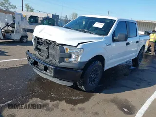 2017 Ford F-150 XL with VIN 1FTEW1CP4HKE20542, listed as a IAAI auction lot 41879190 with 100,998 mi miles. Bid and sale history available at carsss.com. Image 2.