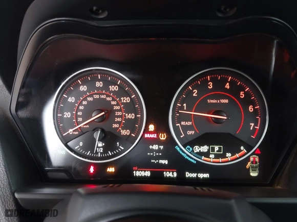 2015 BMW 2 Series M235i with VIN WBA1M1C53FV393300, listed as a IAAI auction lot 41926019 with 180,949 mi miles. Bid and sale history available at carsss.com. Image 7.