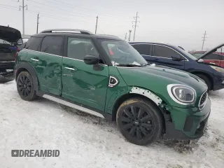 2024 MINI Countryman Cooper S with VIN WMZ83BR03R3R44993, listed as a Copart auction lot 41497885 with 21,634 mi miles and Salvage Title. Bid and sale history available at carsss.com. Image 4.