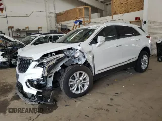 2022 Cadillac XT5 AWD Luxury with VIN 1GYKNBR49NZ153341, listed as a Copart auction lot 64413155 with 25,441 mi miles and Salvage title. Bid and sale history available at DreamBid. Image 1.