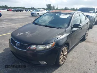 2010 Kia Forte SX with VIN KNAFW4A31A5310586, listed as a IAAI auction lot 41964278 with 1 mi miles. Bid and sale history available at carsss.com. Image 6.