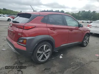 2018 Hyundai Kona Limited with VIN KM8K3CA57JU169904, listed as a Copart auction lot 57346245 with 50,539 mi miles and Salvage title. Bid and sale history available at DreamBid. Image 3.