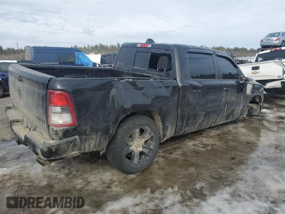 2022 Ram 1500 Big Horn with VIN 1C6SRFFM4NN351524, listed as a Copart auction lot 45942005 with 58,828 mi miles and Salvage Title. Bid and sale history available at carsss.com. Image 3.
