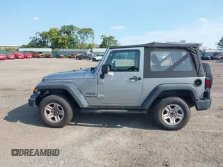 2013 Jeep Wrangler Sport with VIN 1C4AJWAG5DL639365, listed as a IAAI auction lot 40342277 with 117,109 mi miles and . Bid and sale history available at DreamBid. Image 14.